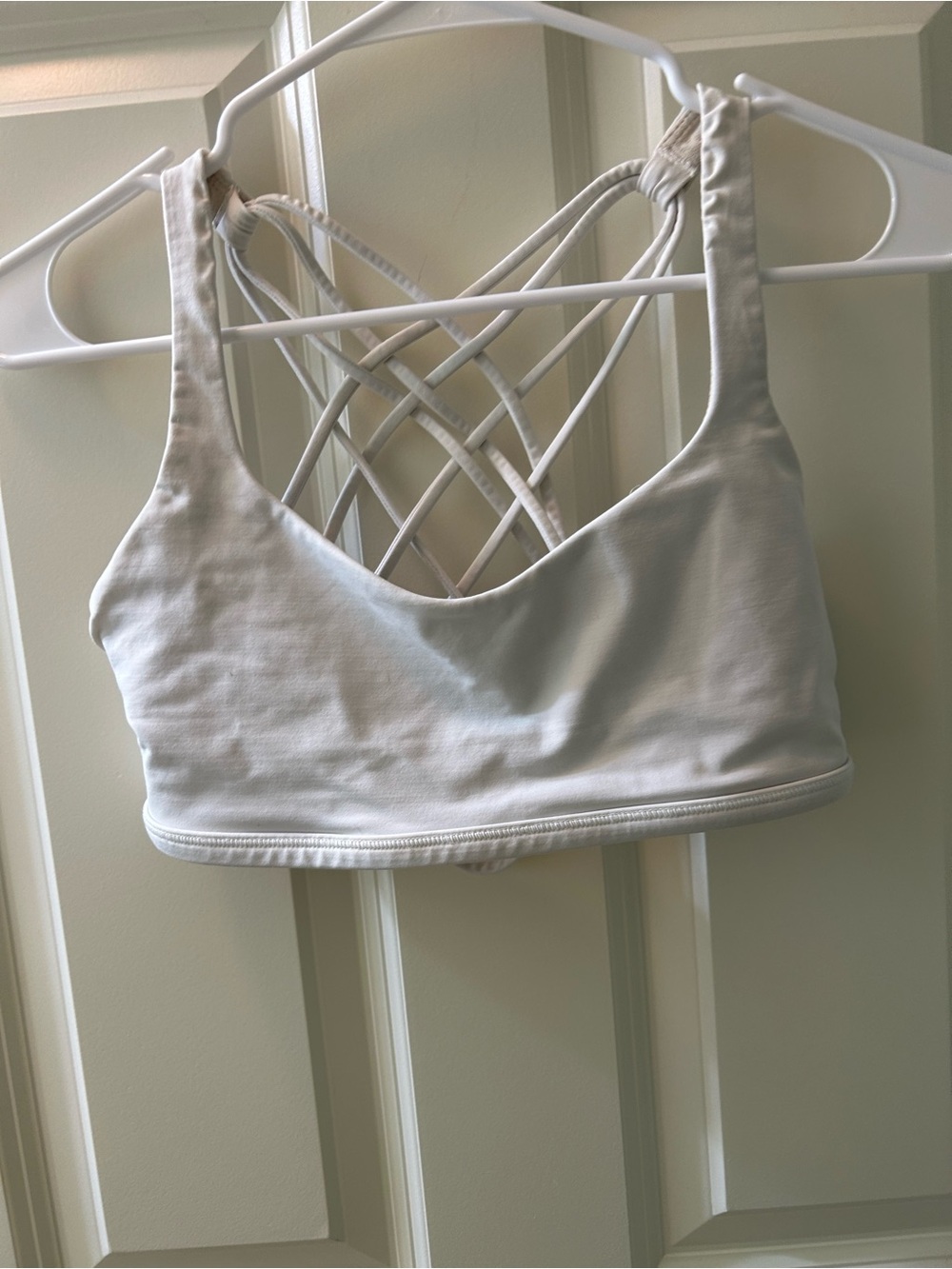 lululemon athletica White Strappy Sports Bra